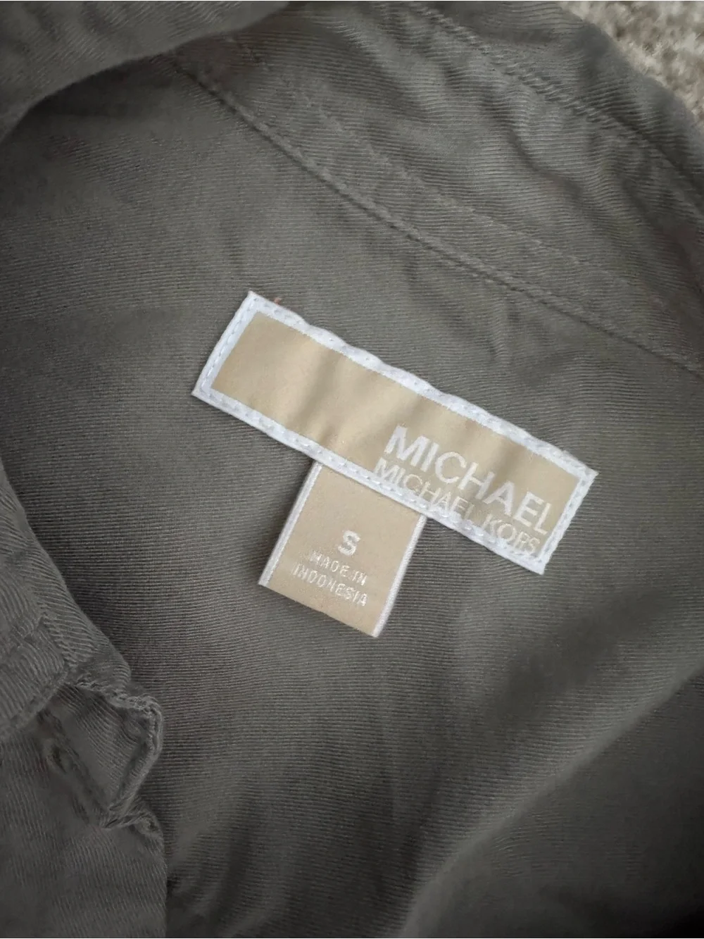 Michael Kors Button-Front Shirt Dress